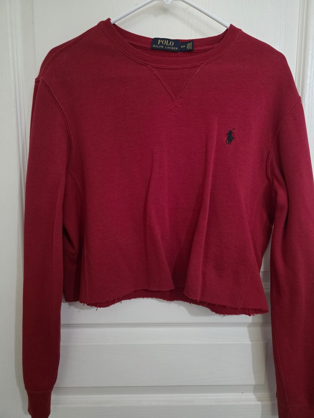 RALPH LAUREN - CROPPED SWEATSHIRT (RED)